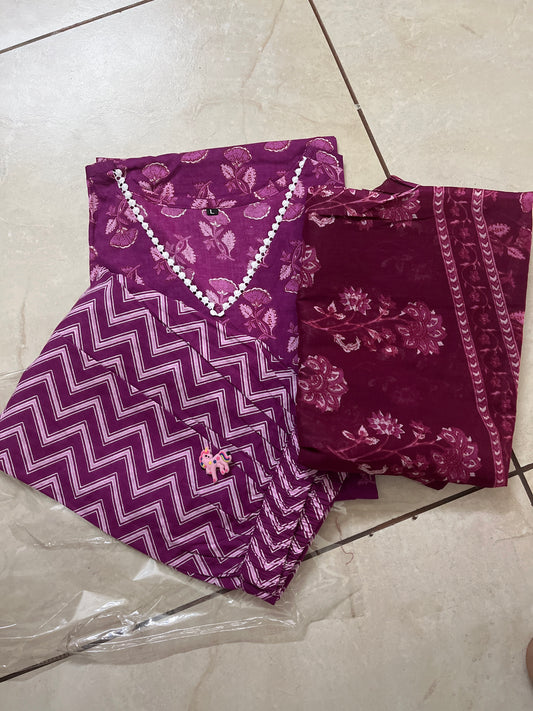 Cotton suit set